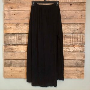 Hollister Black Maxi Skirt w/ Slit